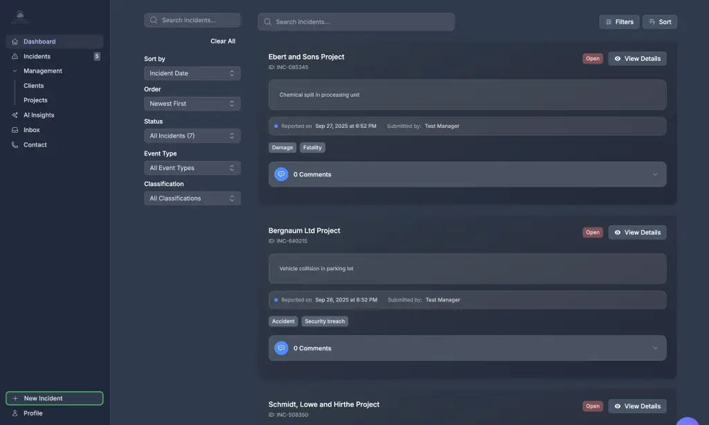 Incident & Action Management